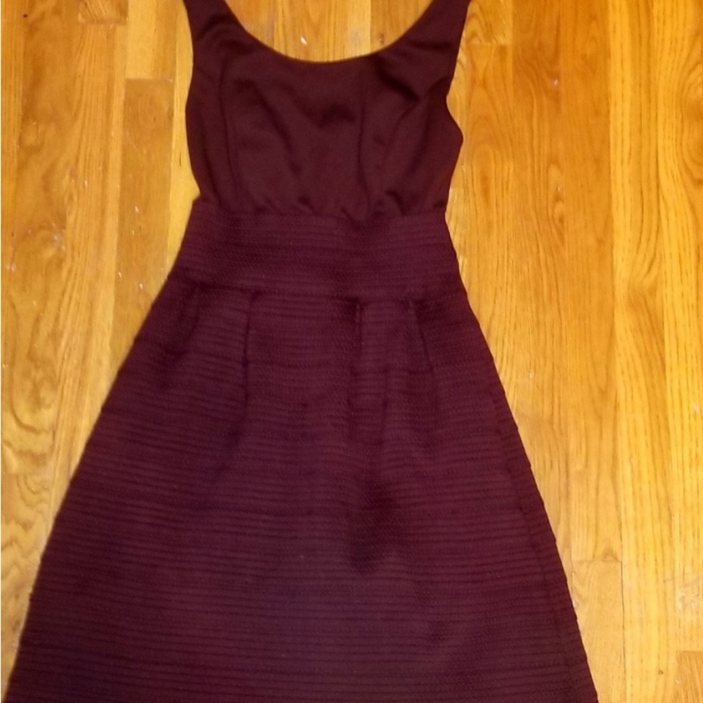 New York & Co Elegant Burgundy Sleeveless bandage Dress size medium